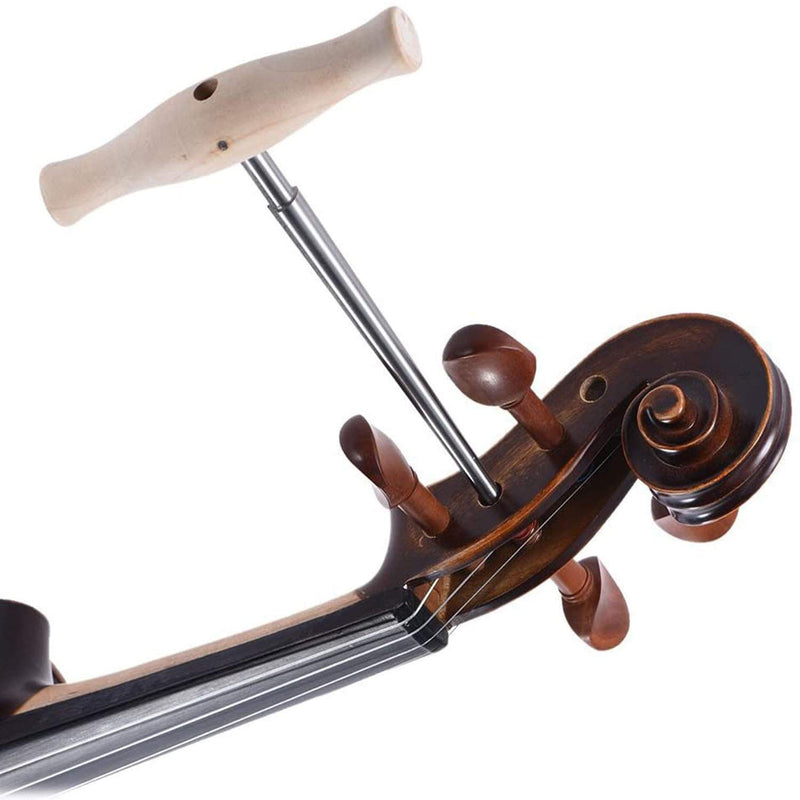 Violin Viola Peg Hole Reamer 1:30 Taper Wood Handle for Luthier Tool Parts & Violin Peg Shaver Aluminum for 3/4 4/4 Violin Pegs Repair Luthier Maker Tools Violin Accessories