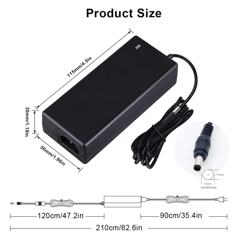 [AUSTRALIA] - RUISHINE 24V 4A DC Power Adapter,24V Led Power Supply for 50FT Led Strip Light 