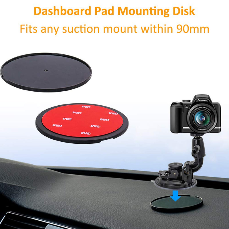 DSLR Scution Cup Mount,Double-Protection-Design with 3M Sticky Pad for Nikon Canon Sony Pentax Olympus KamKorda DURAGADGETDSLR Cameras by WOLEYI