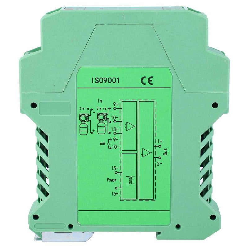 DC 24V Current Signal Isolator Transmitter 4-20mA PLC Detect Signal Conditioner(One in and Two Out 4-20mA to 4-20mA)