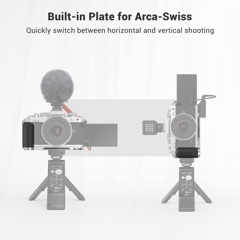 [AUSTRALIA] - SmallRig Z fc Handgrip L-Shape Grip for Nikon Z fc Camera, Side Handle with 1/4"-20 Screw Mount, Retro-Style Handle with Beauty and Comfort - 3480 