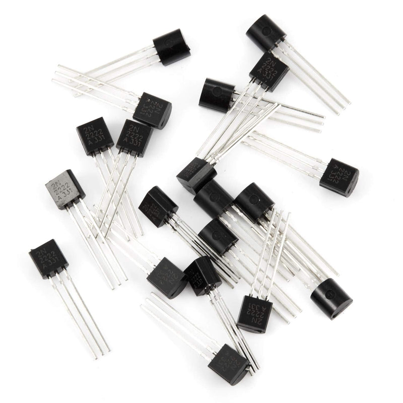 [AUSTRALIA] - Chanzon 20 Values 400pcs Transistor Kit TO-92 Including (2N2222A 2N2907A 2N3904 2N3906 2N5551 2N5401 S8050 S8550 A1015 C1815 A42 A92 A733 C945 S9014 BC327B BC337B BC547B BC557B 2N7000) Each 20pcs 