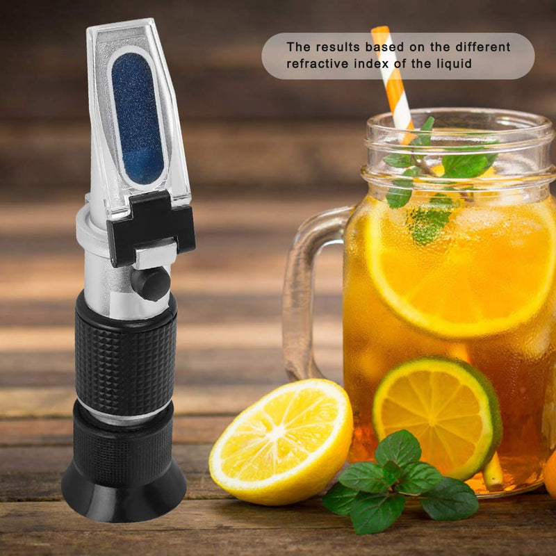 0-80% Brix Meter Refractometer, Automatic Temperature Compensation Function for Measuring Sugar Content in Fruit, Maple Syrup and Other Sugary Drink