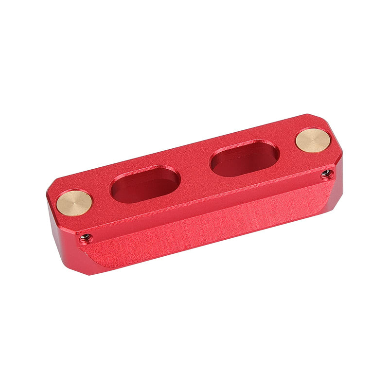 CAMVATE Standard Safety Rail Quick Release Bar with Anti-Fall Spring Pins for DSLR Camera Cage Rig(50MM,Red) - 2986 50 mm