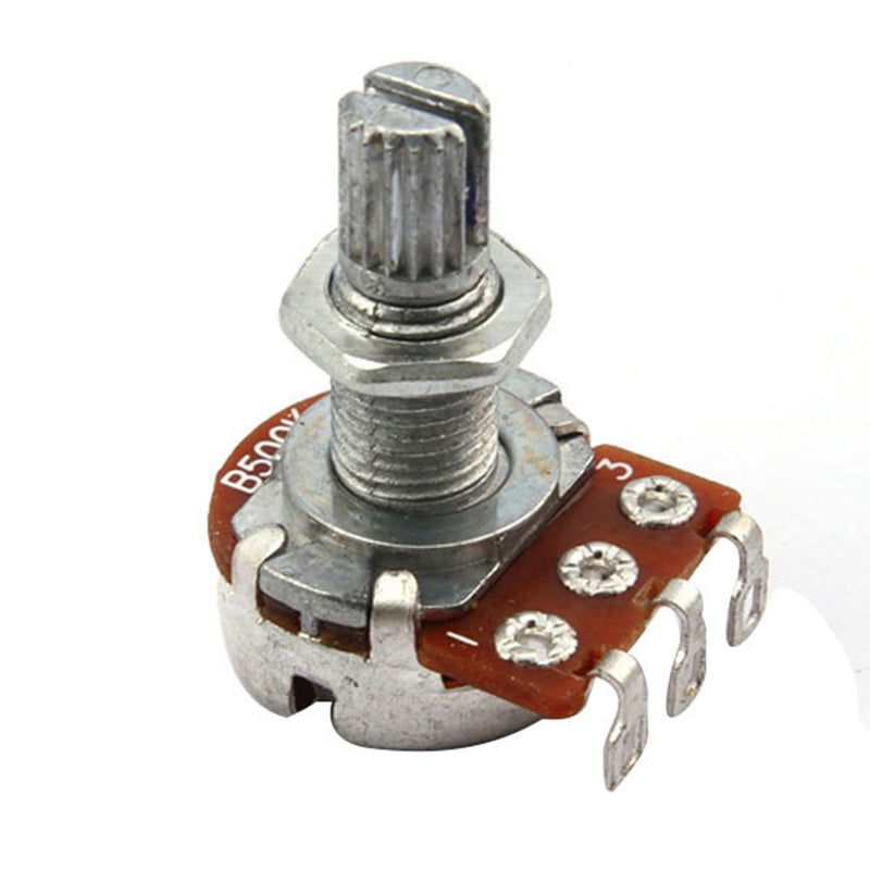 BQLZR Guitar Potentiometer B500k 16mm Base Dia 18mm Shaft Pack of 10