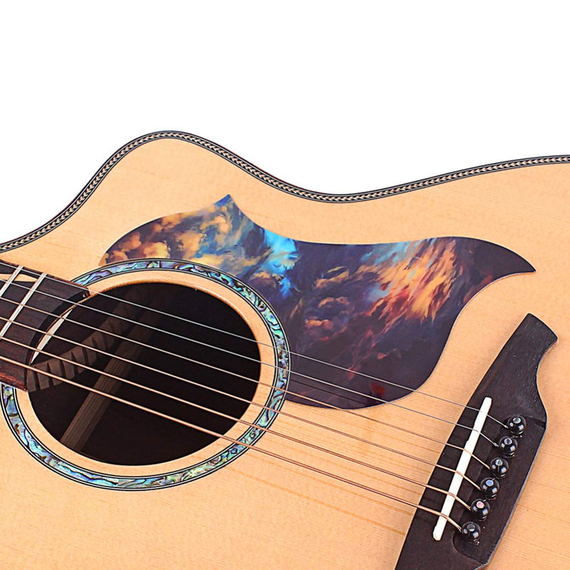 SUPVOX Guitar Pickguard Self Adhesive Pickup Pick Guard Scratch Plate Sticker for Folk Acoustic Guitar Musical Instrument