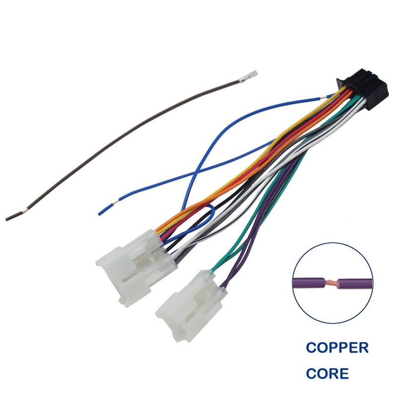 [AUSTRALIA] - RED WOLF Pioneer Stereo Radio Wiring Harness Replacement for Toyota Highlander Tacoma Prius 1994-2020, Subaru 2012-2018 Forester WRX 