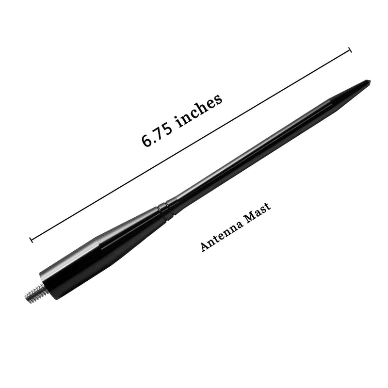 JAPower Replacement Antenna Compatible with Nissan Titan 2004-2018 | 6.75 inches-Black Black