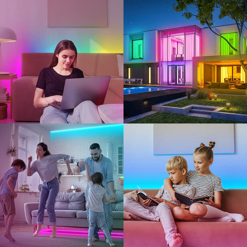 BTF-LIGHTING WS2812B RGB 5050SMD Individual Addressable 3.3FT 60(2x30)Pixels/m Flexible Black PCB Full Color LED Pixel Strip Dream Color IP30 Non-Waterproof for Bedroom,DIY Project Only DC5V Black Pcb Ip30 3.2FT 60LEDs