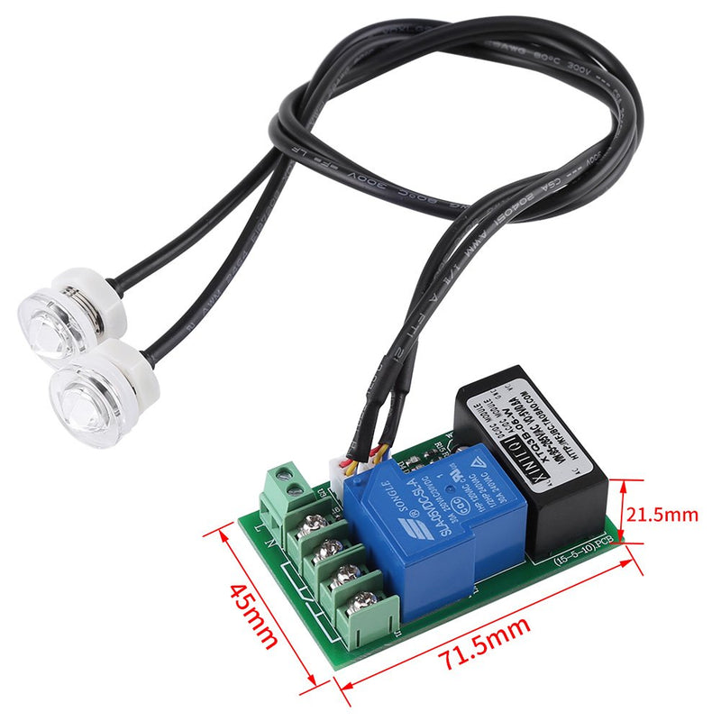 YWBL-WH Liquid Sensor,Water Level Detection Sensor Module Infrared Liquid Double-Level Alarm Control