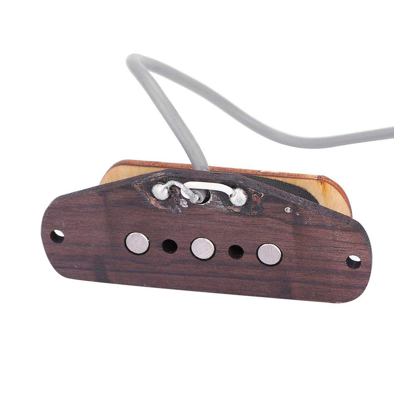 Universal Guitar Pickups, Pre Wired 3 String Pickup Input Jack Acoustic Electric Transducer Repair Parts Replacement for Cigar Box Guitar