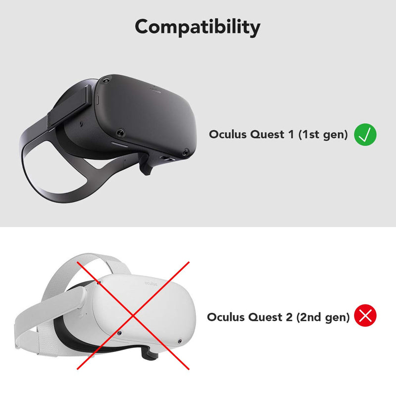 KIWI design VR Facial Interface Foam Replacement for Oculus Quest, 5 in 1 Accessories( Not Fit Quest 2) Q2