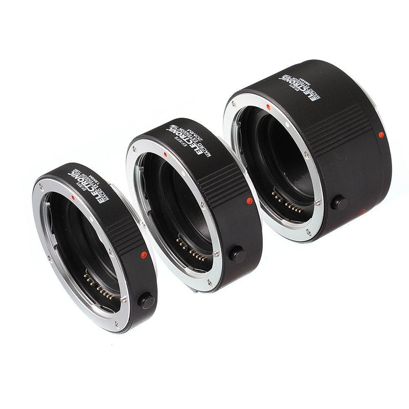 [AUSTRALIA] - FocusFoto Electronic Macro AF Auto Focus Automatic Extension Tube (13mm & 20mm & 36mm) Set DG for Canon EOSEF EF-S Mount Lens DSLR Camera 7D Mark II, 5D III IV, 1300D, 760D, 750D, 700D, 80D, 77D etc. 
