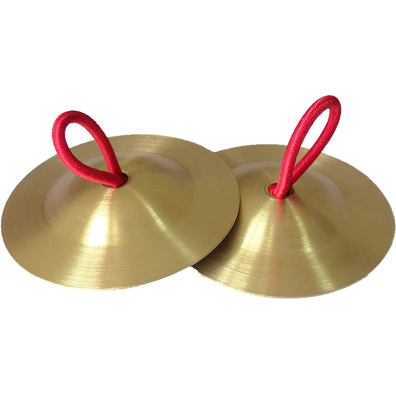 10 Pieces Finger Cymbals Belly Dancing Finger Gold Musical Instrument for Dancer Ball Party