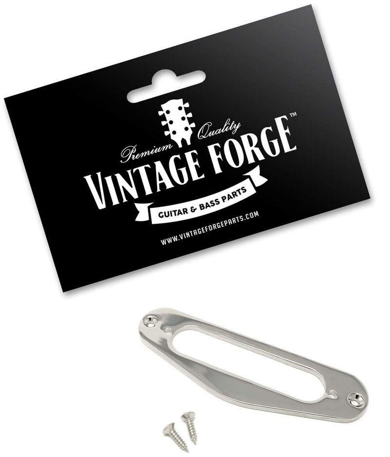 Vintage Forge Nickel Metal Single Coil Pickup Mounting Ring for Fender Telecaster Guitar PRT10-NKL