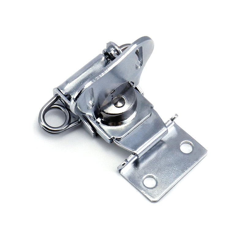 MY MIRONEY 4-Pack Silver Spring Loaded Butterfly Twist Latch and Keeper Metal Hardware Toggle Clamp Hasp Box Chest Closure with Screws for Flight Case,2.17" x 2.05" Silver;2.17" x 2.05"