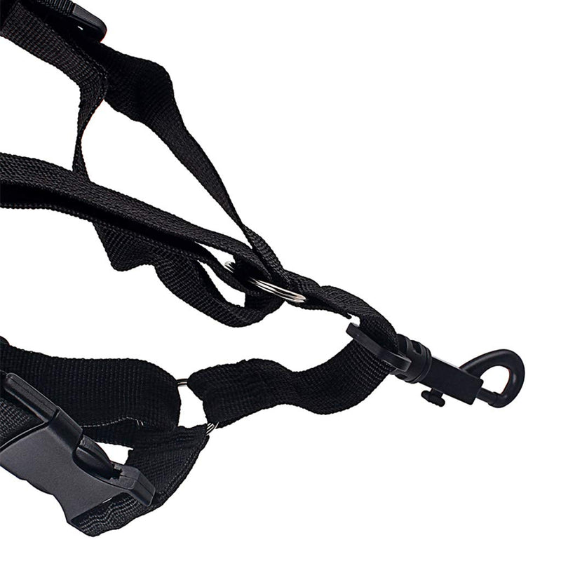 Alnicov Adjustable Saxophone Leather Shoulder Belt Sax Neck Strap Thicken Widen
