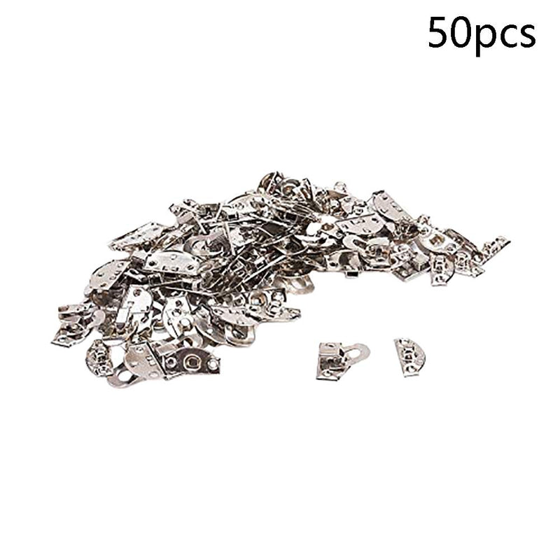 MroMax 50PCS Box Buckle Latches Catch Toggle Hasp 0.83" x 0.79"Silver for Jewelry Case Vintage Box Wooden Case Hasp Lock Latch Silver