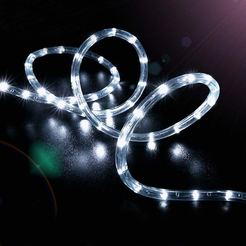 [AUSTRALIA] - Solar Rope Lights Outdoor,WONAFST Waterproof 39ft 100LED Rope Copper Wire Tube Decorative String Light for Christmas Home Garden Patio Parties Decor (White) White 