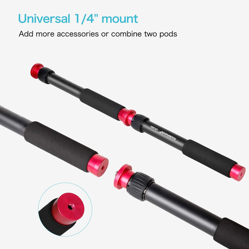 koolehaoda Extension Stick Tripod Extension Tube, can be Used as a monopod and Mobile Phone Selfie Stick. 2 Section Extension Length is: 17.5inch KQ2522