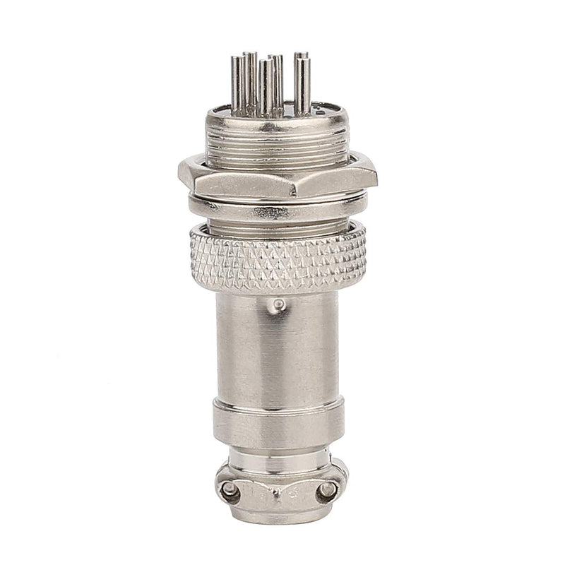 Clyxgs Aviation Plug 6-Pin 16mm Metal Male Female Panel Connector GX16-6(Pack of 10) 6 Pin