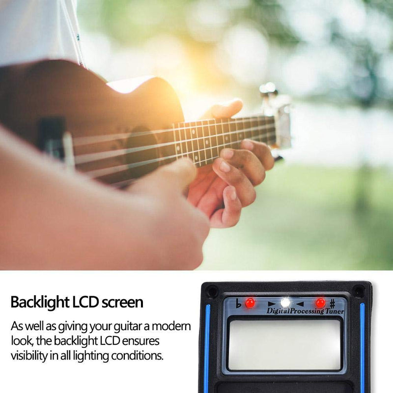 Guitar Pickup Piezo Pickup 5 Band Preamp EQ Equalizer Piezo Digital Tuner Pickup with LCD Screen for Acoustic Guitar