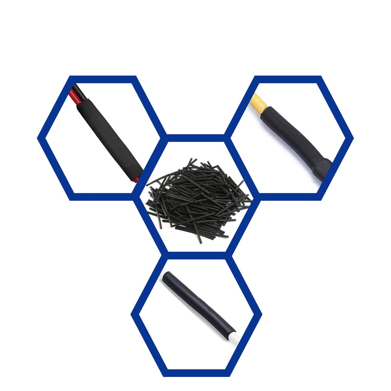 Othmro 500Pcs 0.04inch Dia Heat Shrink Tubing 30mm, Shrink Ratio 2:1 Black Electrical Shrink Tubing, Industrial Shrink Tubes for Wires Repairs, Automotive Wiring Long Lasting Insulation Protection 1mm /0.04"x30mm / 1.18" Diameter 1mm