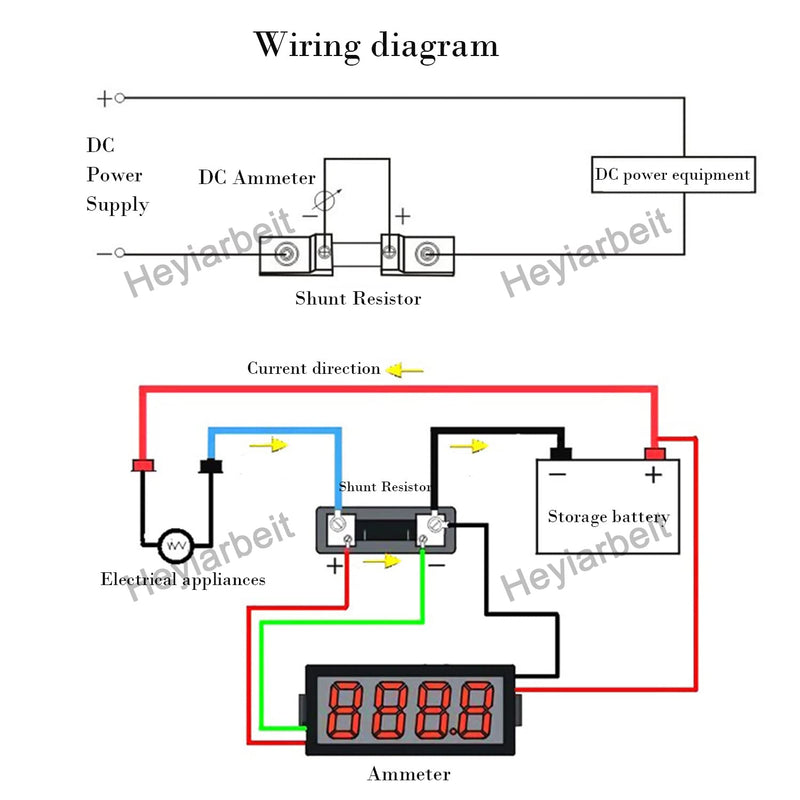 Heyiarbeit 600A 75mV DC Current Meter Shunt Resistor Resistance for DC Ammeter Shunt FL-2 1Pcs