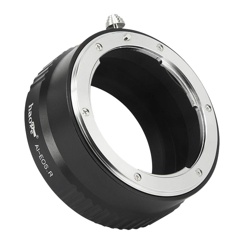 Haoge Manual Lens Mount Adapter for Nikon Nikkor F/AI/AIS/D Lens to Canon RF Mount Camera Such as Canon EOS R