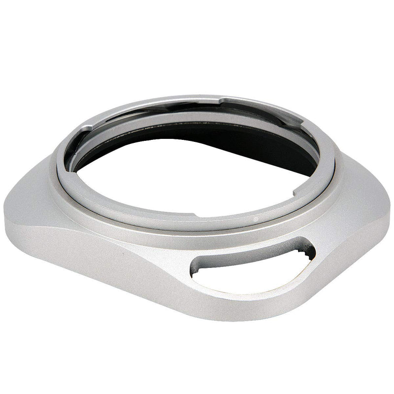 Haoge LH-ZV06P Lens Hood for Carl Zeiss Distagon T 2.8/21 21mm f2.8 ZM, C Biogon T 4.5/21 21mm f4.5 ZM, 2.8/25 25mm f2.8 ZM, 2.8/28 28mm f2.8 ZM, C Sonnar T 1.5/50 50mm f1.5 ZM Hollow Out Designed Square - Silver - Hollow Out Designed