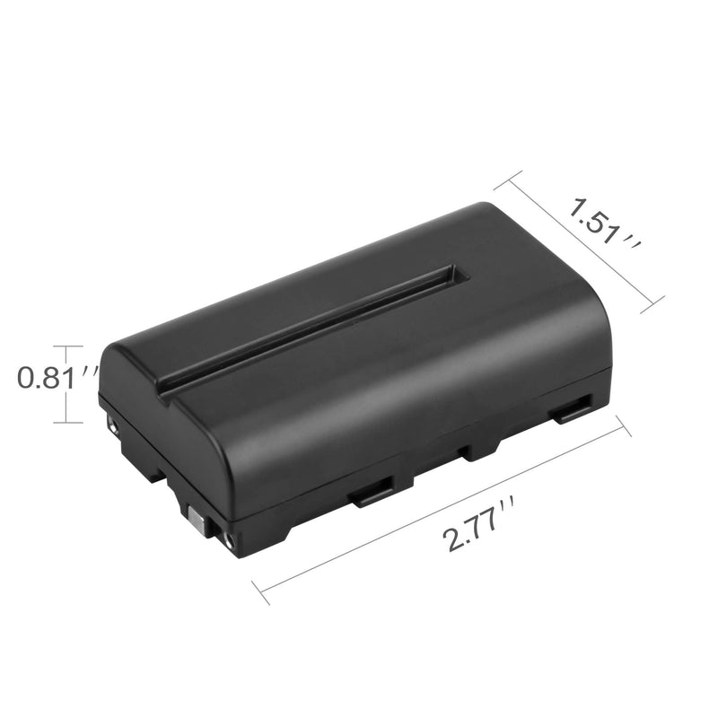 NP-F550 Battery Pack, LP 2-Pack Replacement Battery, Compatible with CCD-SC5, CCD-SC55, CD-SC65, CCD-7R910, CD-TR917, CCD-TRV120, DCR-VX2000, DCR-VX2100, DCR-VX2100E, DCR-VX2200E, HDR-FX1 & More NP-F550 2 Batteries