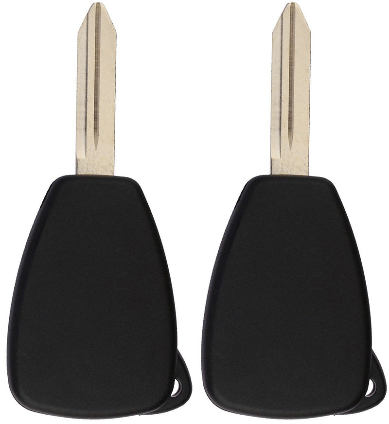 KeylessOption Keyless Entry Remote Control Car Key Fob Replacement for OHT692427AA KOBDT04A (Pack of 2) Black