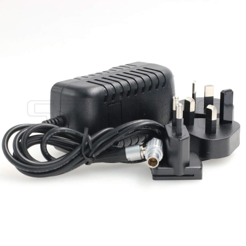 [AUSTRALIA] - SZRMCC Right Angle 0B 2 Pin Male AC DC Power Adapter with US UK EU AU Plugs for Teradek Bolt SmallHD 503 703 Hollyland Cosmo 600 (Right Angle 2 Pin) Right Angle 2 Pin 