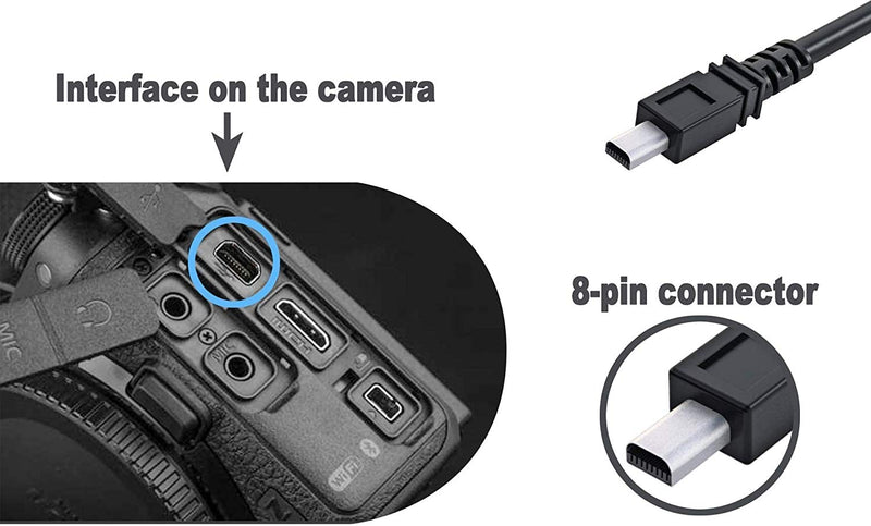 [AUSTRALIA] - Saipomor Replacement UC-E6 UC-E23 USB Cable Cord Compatible with Olympus Camera Stylus CB-USB7 SZ-15 X-990 VG-160 VR-130 VR-360 VH-210 Series, FE Series FE-180, FE-190, FE-290, FE-350 etc.(5FT) 5FT/150CM 