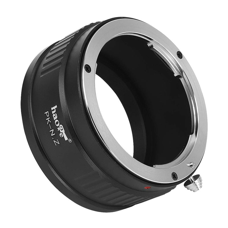 Haoge Manual Lens Mount Adapter for Pentax K PK Lens to Nikon Z Mount Mirrorless Camera Such as Z7II Z6ii Z6 Z7 Z50