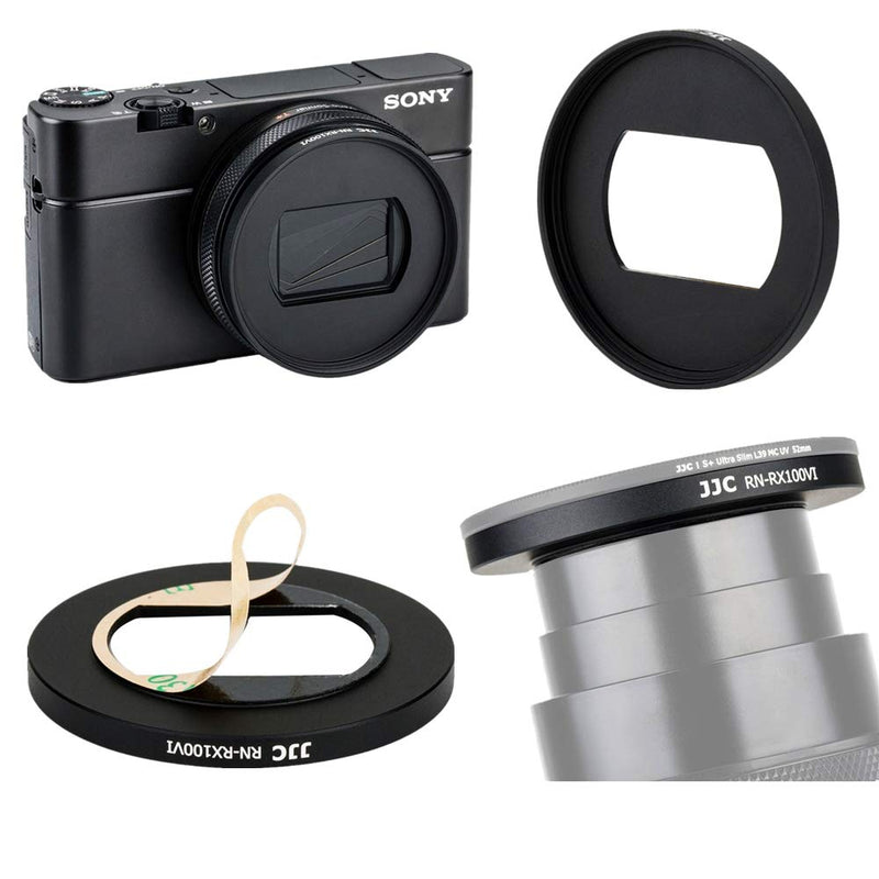 JJC Dedicated Metal Filter Adapter Lens Adapter for Sony ZV-1 ZV1 RX100 VII VI RX100M7 RX100M6 for Canon G5X Mark II Installing 52mm UV CPL ND Filter,Includes 52mm Snap-On Lens Cap & Cap Keeper String