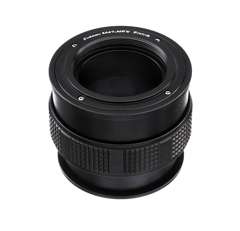 Fotasy M42 Lens to Sony E-Mount Focusing Helicoid Adapter, 42mm Screw Mount lens to E-Mount Macro Extension Tube, fits Sony a3000 a3500 a5000 a5100 a6000 a6100 a6300 a6400 a6400 a6500 a6600 M42 Lens - NEX Helicoid