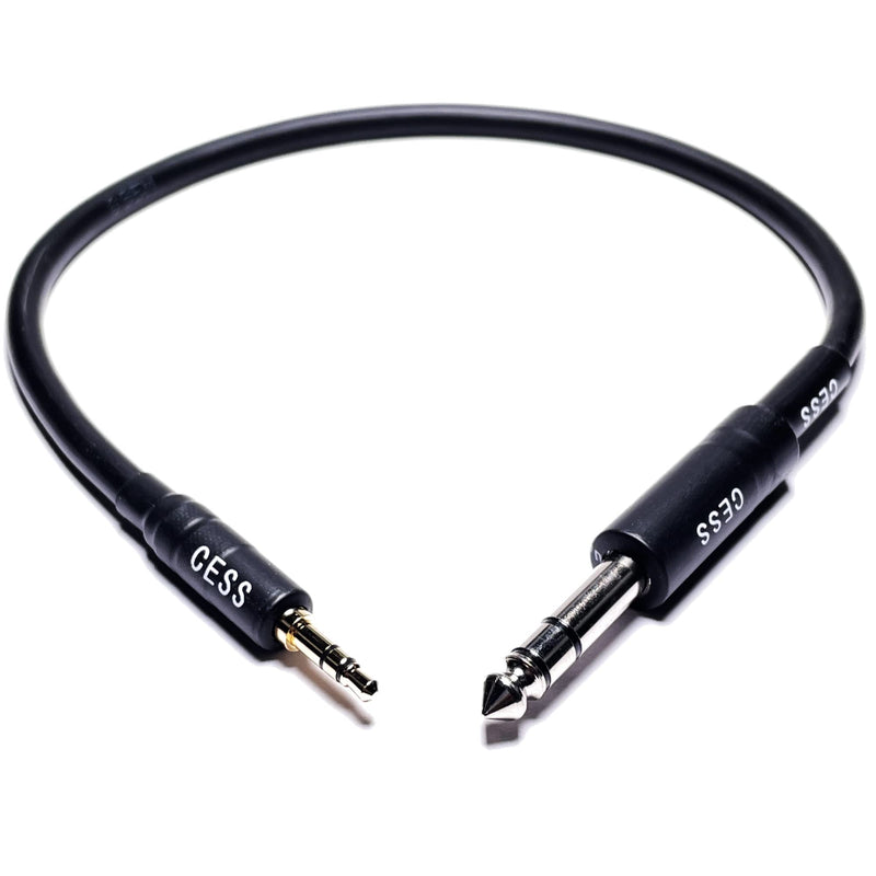 CESS-189-1f Stereo Audio Cable 1/8‚Äù TRS Male to 1/4" TRS Male, 3.5mm TRS to 6.35mm TRS (1 Foot) 1 Foot