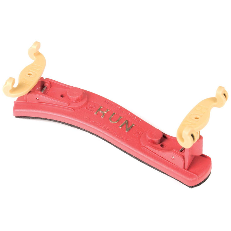 Kun Collapsible Mini Red Shoulder Rest for 1/16-1/4 Violin