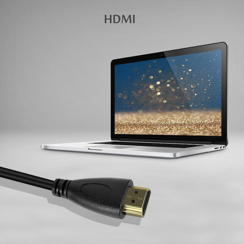 UCEC 11.81"/30cm 4k Coiled Micro HDMI to Full HDMI Cable for Atomos Ninja Star Recorder Camcorder 1 feet hdmi cable