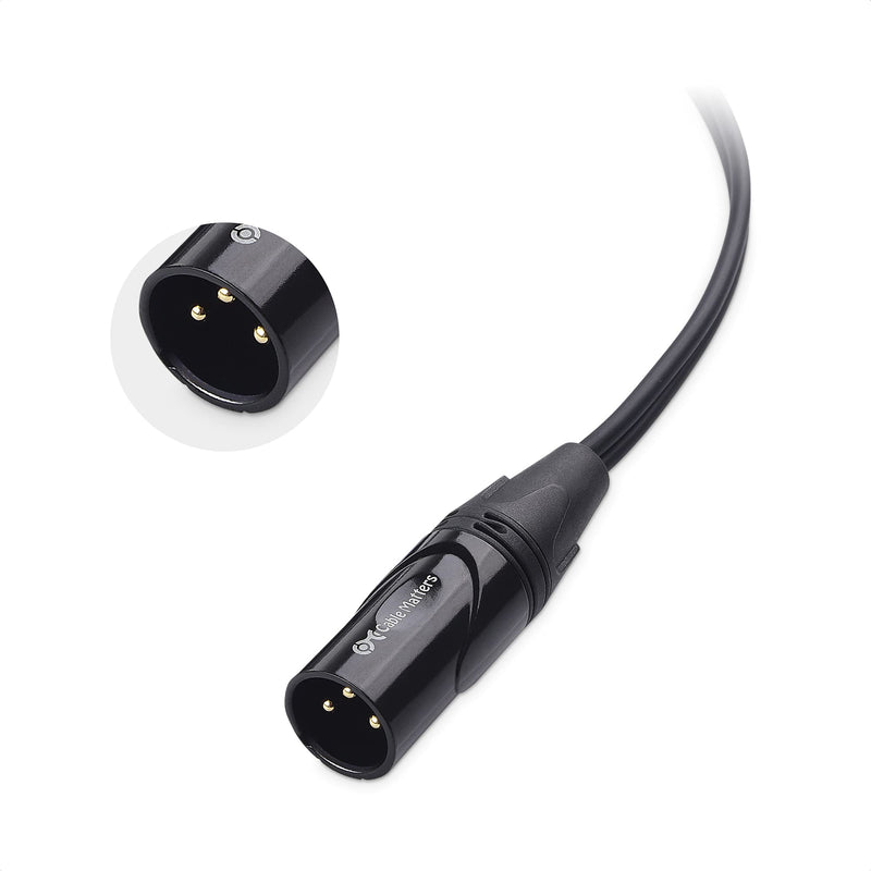 Cable Matters Dual RCA to XLR Stereo Audio Splitter Cable 10 ft / 3m (XLR to Dual RCA Splitter Adapter) in Black 10 Feet