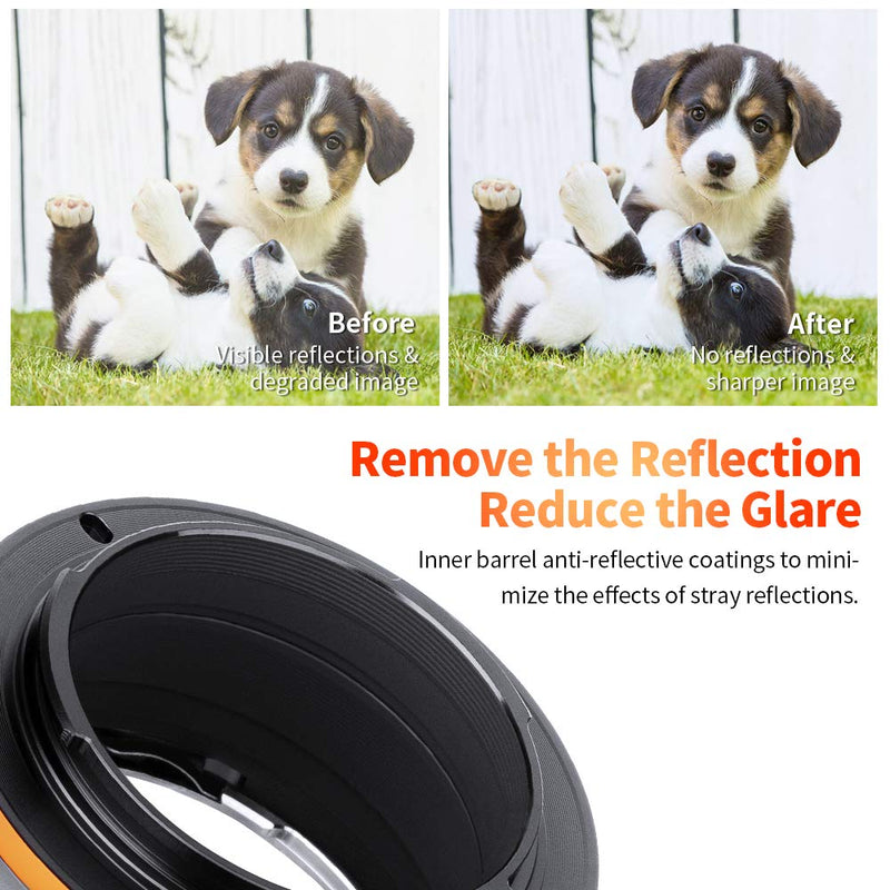 [AUSTRALIA] - K&F Concept Lens Mount Adapter OM-E Manual Focus Compatible with Olympus OM SLR Lens and Sony E Camera Body 