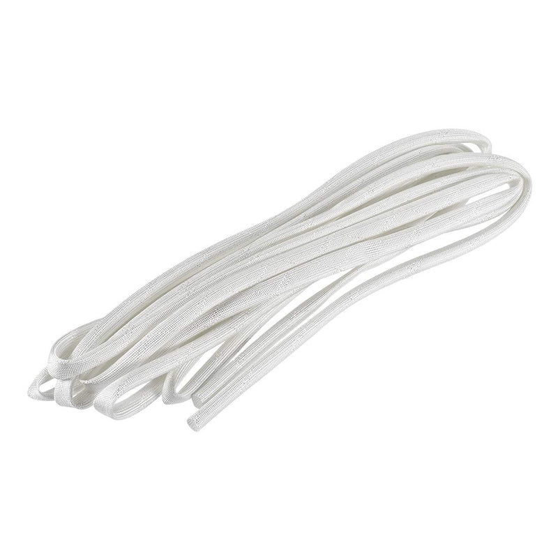 uxcell White 600C Temp Resistance PVC Fiberglass Insulation Sleeve 5M Long 8mm Dia