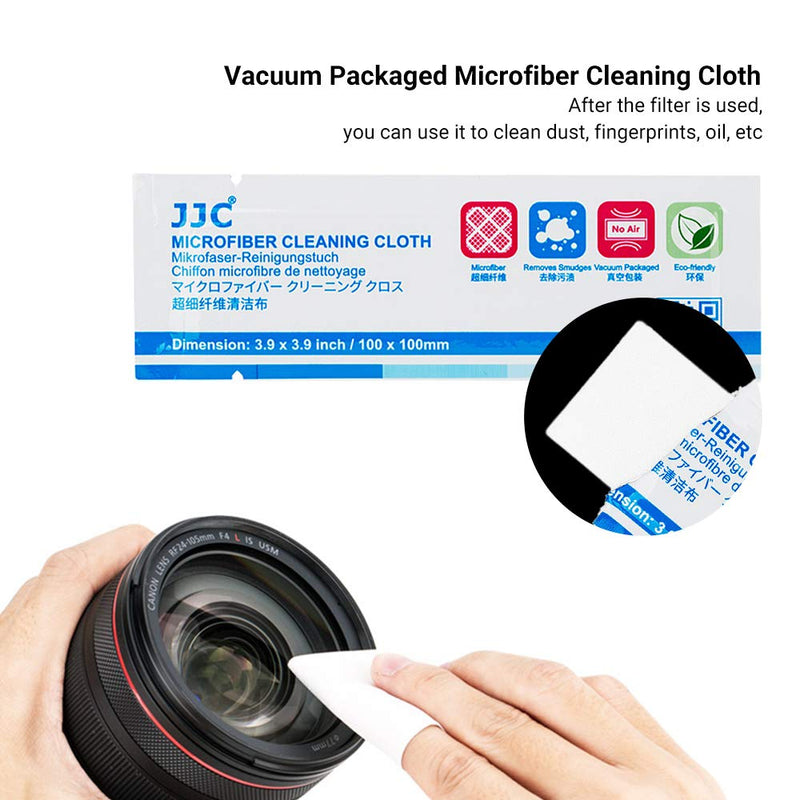 3 Pockets Camera Filter Case for Filter Up to 82mm (fits 82mm 72mm 67mm 62mm 58mm 55mm 52mm 49mm 46mm 43mm 40.5mm 37mm) with Microfiber Cleaning Cloth,Belt Loop Design Compact Lens Filter Pouch Wallet 3 Pockets