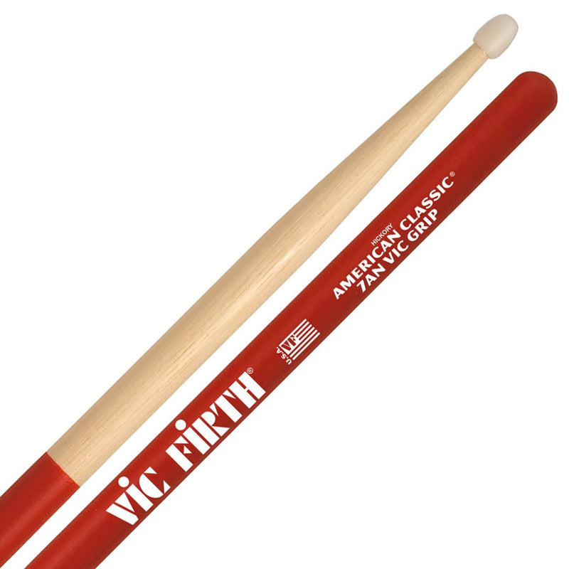 Vic Firth American Classic 7AN -- nylon tip w/ VIC GRIP