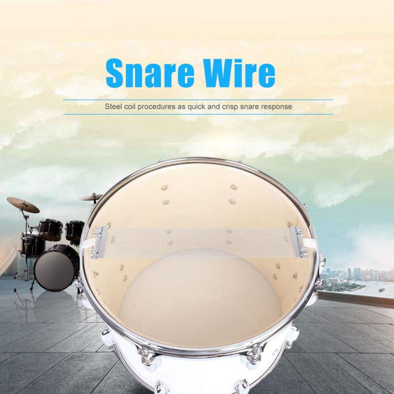 Dilwe Snare Drum Wire, Steel Snare Wire for 14" Snare Drum Instrument Replacement Part Accessory 24