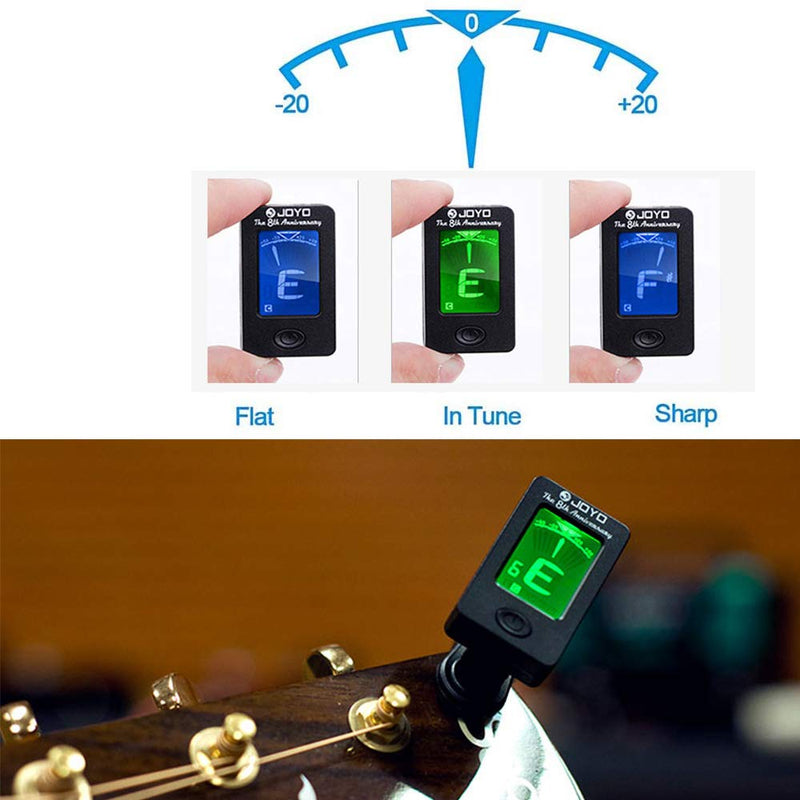 Guitar Capo Tuner for Acoustic and Electric Guitars, Violin, Bass, Ukulele Chromatic with 6 differet thickness Guitar Picks for Free (Black,Silver,Bronze ） bronze