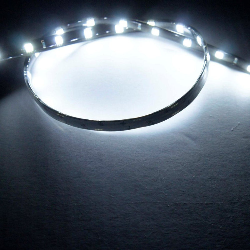 [AUSTRALIA] - SOCAL-LED 2X 60cm 24" White Flexible LED Strips High Power Bright 5050 12 SMD Car DRL Under Dash Accent Light, Waterproof, Cuttable 24" (60cm) 