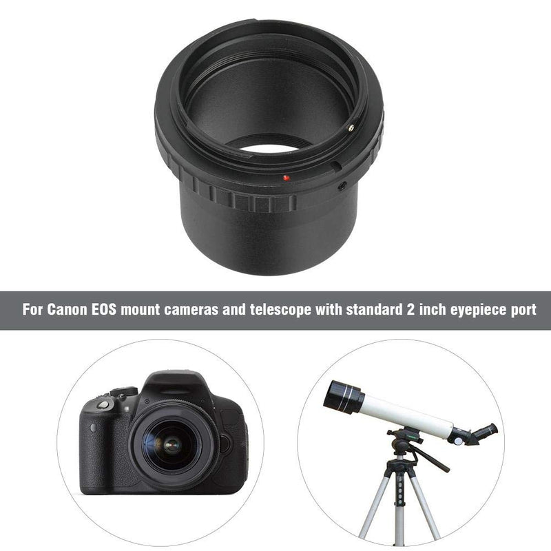 Pomya Telescope Adapter Ring for Camera, 48mm Aluminium Alloy 2 inch Telescope to Canon EOS Lens Converter, Camera Telescope Adapter Ring for Canon EOS