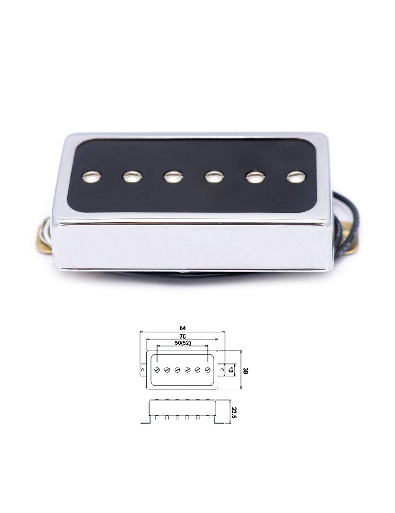 Metallor Humbucker Pickups Bridge and Neck Set for Les Paul P90 Style Electric Guitar. (CR)